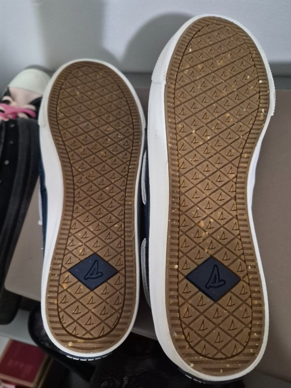 Sperry Navy Womens 9 canvas - Picture 5 of 5